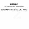 Kugel Front Rear Wheel Bearing & Hub Assembly Kit For 2012 Mercedes-Benz C63 AMG K70-101449